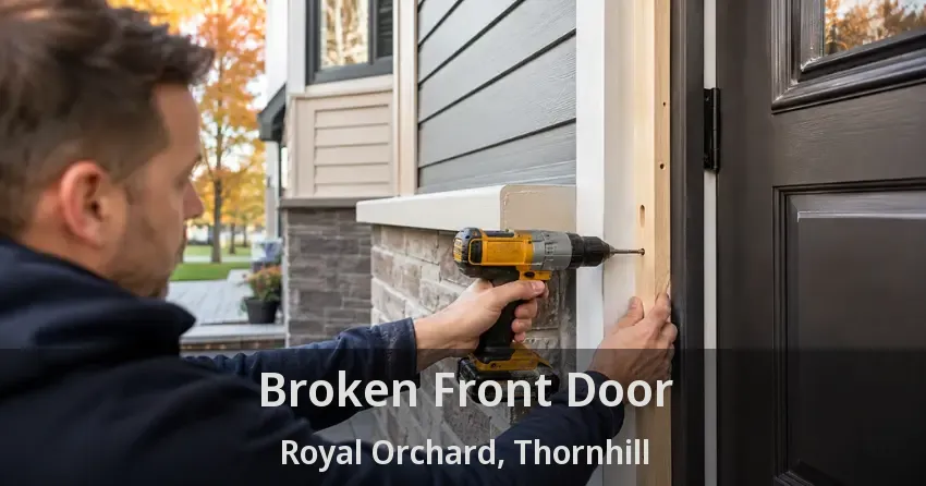 Broken Front Door Royal Orchard, Thornhill - ON