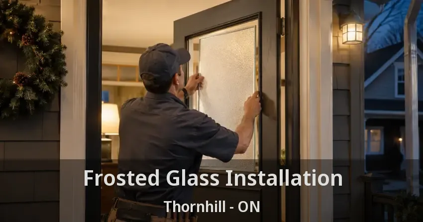 Frosted Glass Installation Thornhill - ON