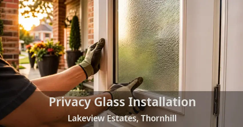 Privacy Glass Installation Lakeview Estates, Thornhill - ON