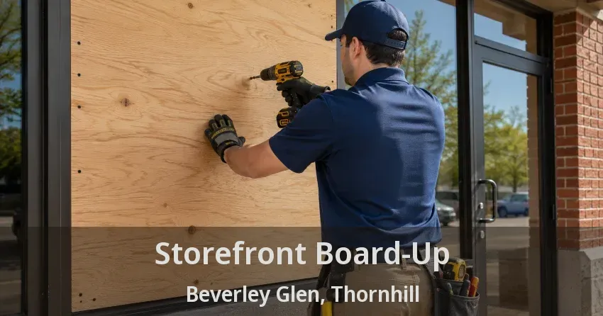 Storefront Board-Up Beverley Glen, Thornhill - ON