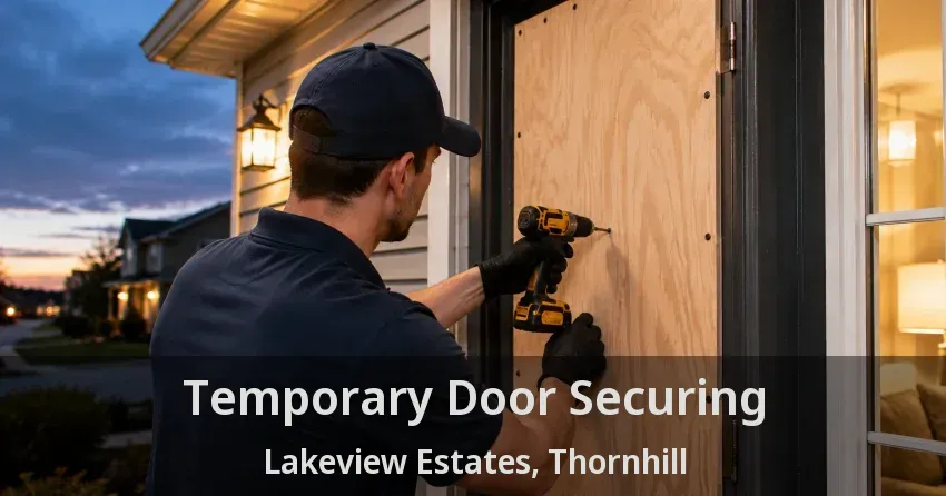 Temporary Door Securing Lakeview Estates, Thornhill - ON