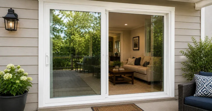 new patio door replacement installed in Brownridge, Thornhill home